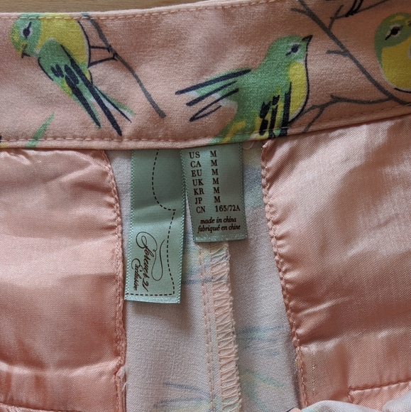 High Waist Light Pink Bird Short - size M - Picture 5 of 6